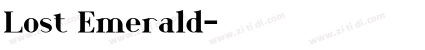 Lost Emerald字体转换